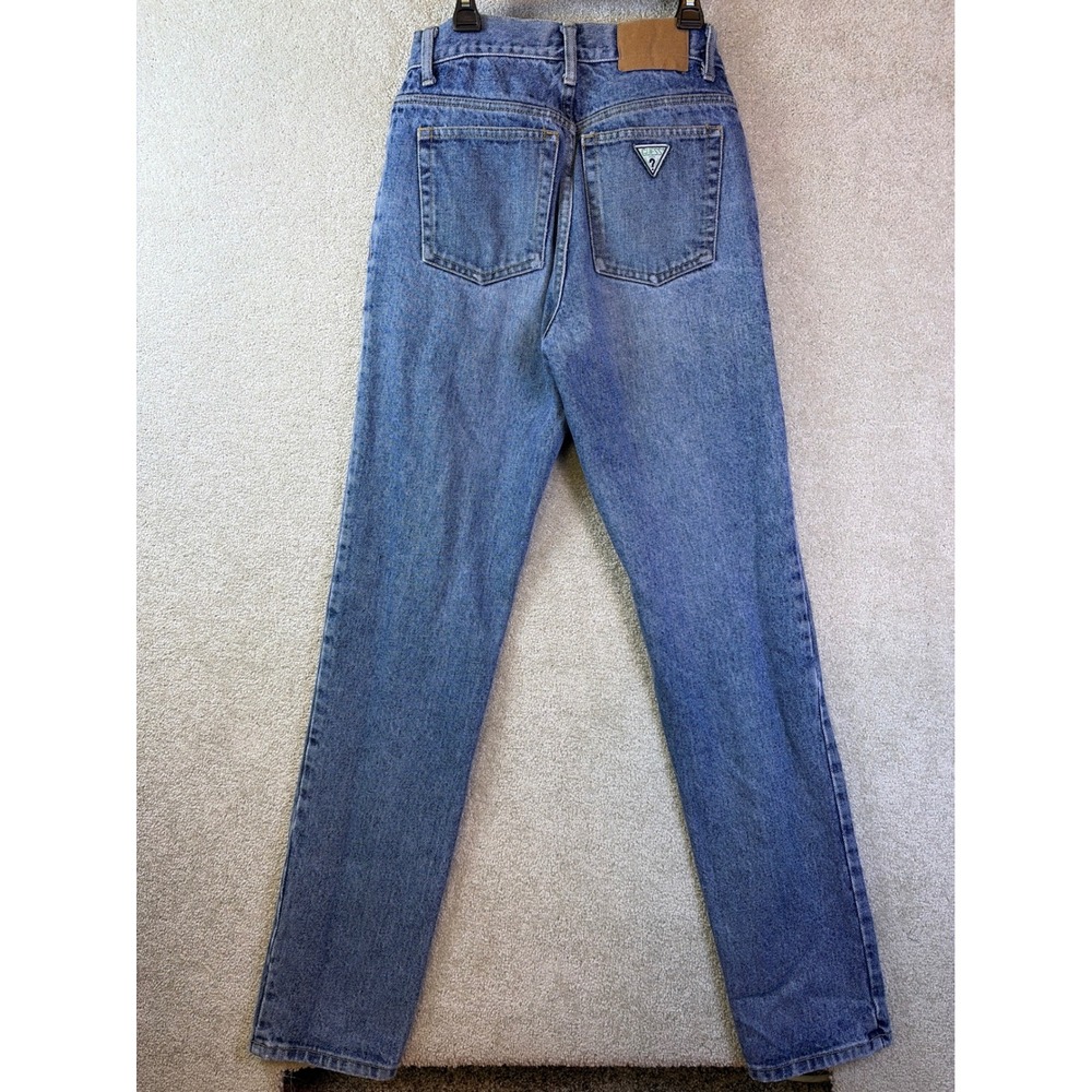 Vtg Guess Georges Marciano Jeans Mens 29 (Fits 27x34) Blue 90s USA Made Tapered - Picture 3 of 10